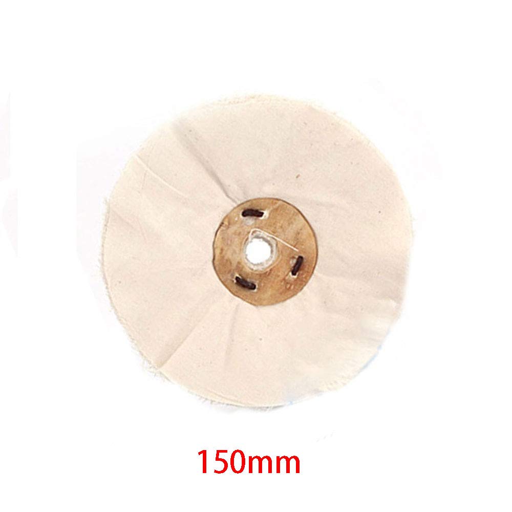 Mola per lucidatura in cotone, kit professionale per mocio per pulizia, macinazione e fai da te, 150 mm