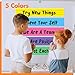 10 Pack Magnetic Sentence Strips, 5 Colors Ruled Writing Strip Dry Erase Sentence Learning Strip for School, Office, Classroom Supplies (Yellow/Pink/Blue/Green/Purple, 17” x 3”)