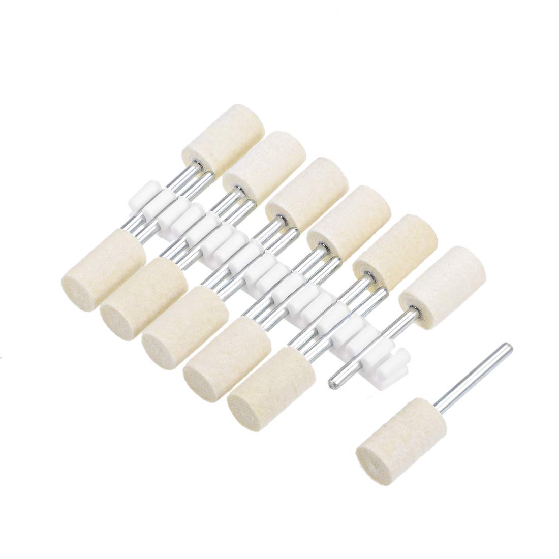 Wool Felt Polishing Bits - Buffing Wheels -12 Wool Felt Polishing Bits - Buffing Wheels -12
