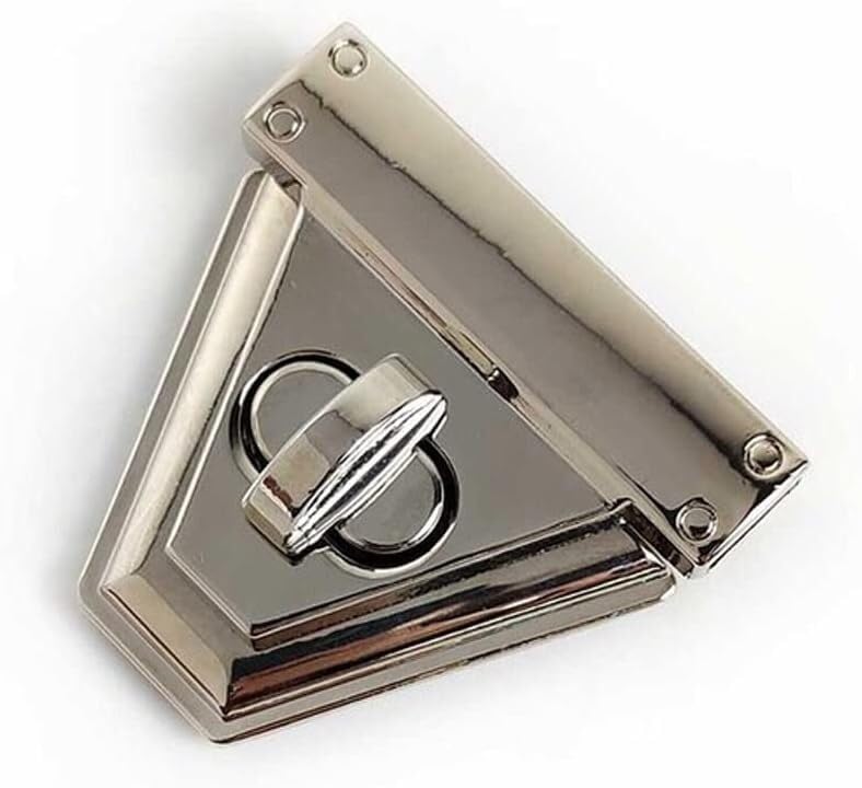 Akcesoria do toreb, Torby Zamki Zapięcia Klamry Wpuszczane Zamki do Torebek Śrubowe Haki Zapięcia Akcesoria Sprzętowe(Silver)