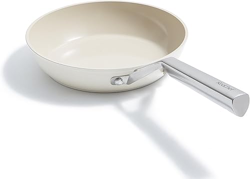 Sartén pequeña antiadherente de cerámica de 8 pulgadas, apta para inducción, horno y lavavajillas, no tóxico, sin PTFE ni PFOA, ideal para tortilla