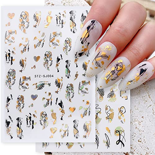 Osttma T-9 Gold Nagelsticker, 9 Blatt