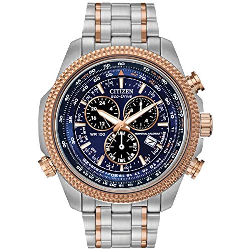 ایگرد | قیمت و خرید Citizen Men's Eco-Drive Chronograph Two-Tone Stainless  Steel Bracelet Black Dial Analog Watch