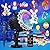 Segotendy Halloween Projector Lights Outdoor, 8 Images Mode Lights Projector with 96 Cartoons, Waterproof Holiday Ghost Projector with Remote Control,Timer for Halloween Christmas Decorations