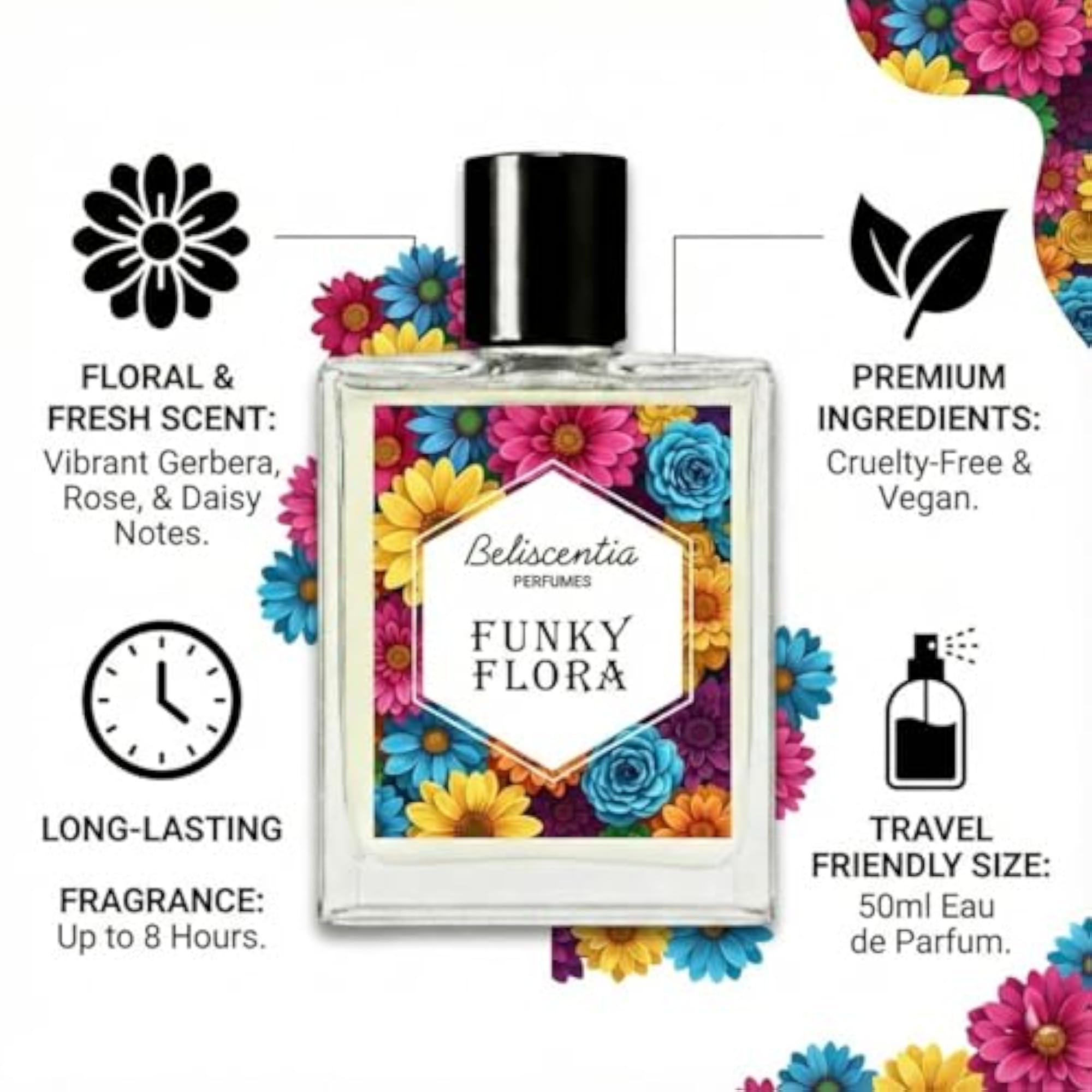 Funky Flora & Arabian Chocolate Perfume Combo, Unisex