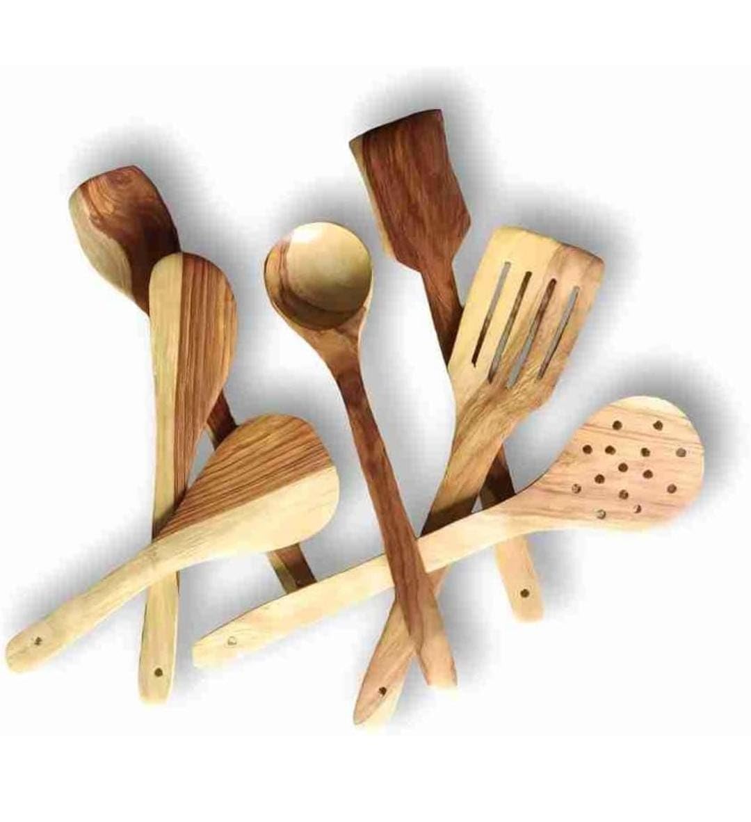 Wooden Kitchen Utensil Set, 7 Pieces, Spoons and Spatulas (B0DDJKWGPP) Amazon Price History, Amazon Price Tracker