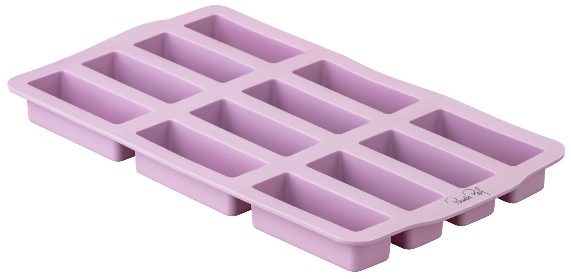 Fackelmann x Pamela Reif 12 Cereal Bars/Mini Cake Moulds Made of Silicone, Flexible and Temperature Resistant from -40 °C to +230 °C, Dishwasher Safe, Approx. 29 x 16.5 cm