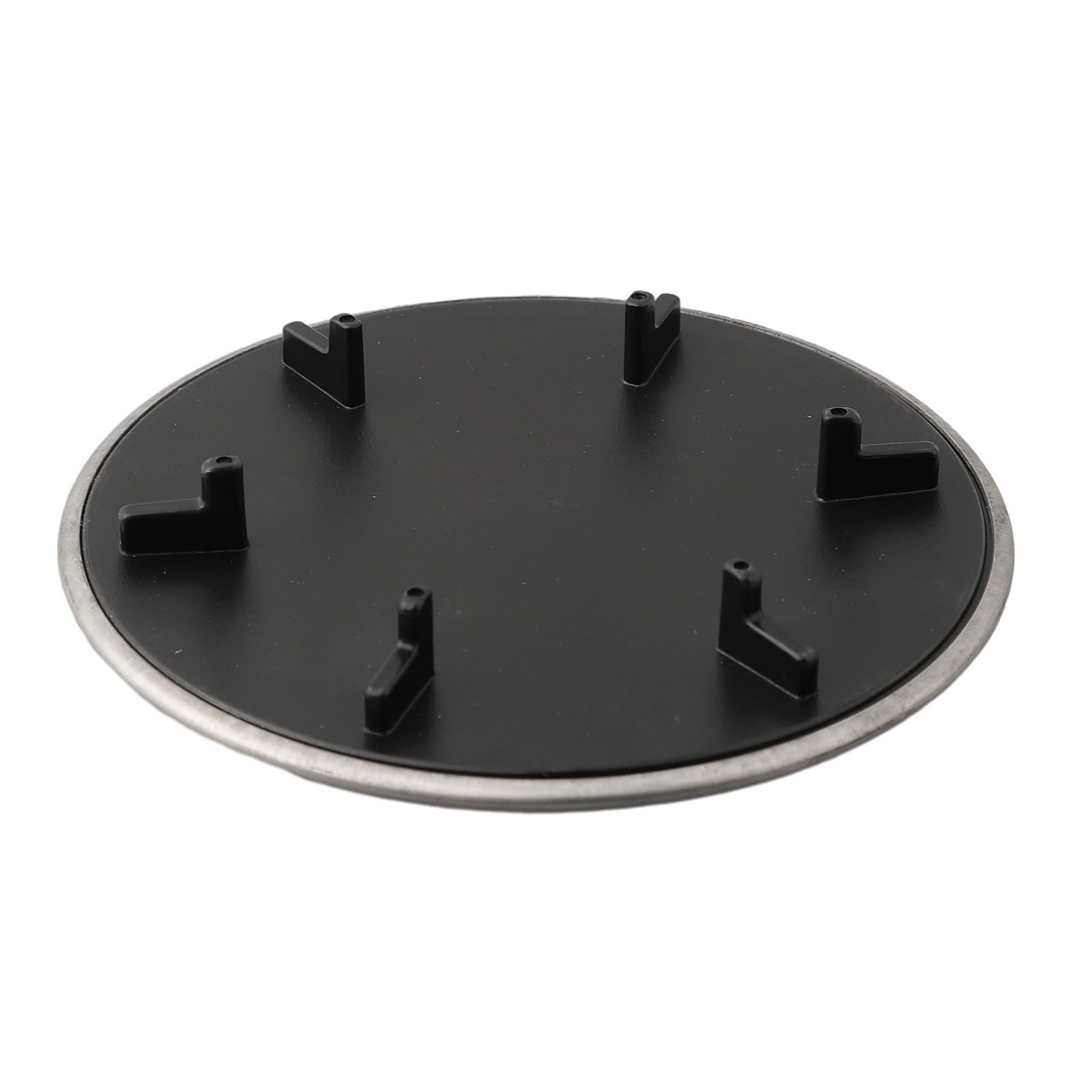 Auratrove Coperchio per filtro per lavello in acciaio inossidabile per scarico della cucina, SUS304, coperchio per maniglia per lo smaltimento dei rifiuti, tappo piatto decorativo da 115,5 mm, argento