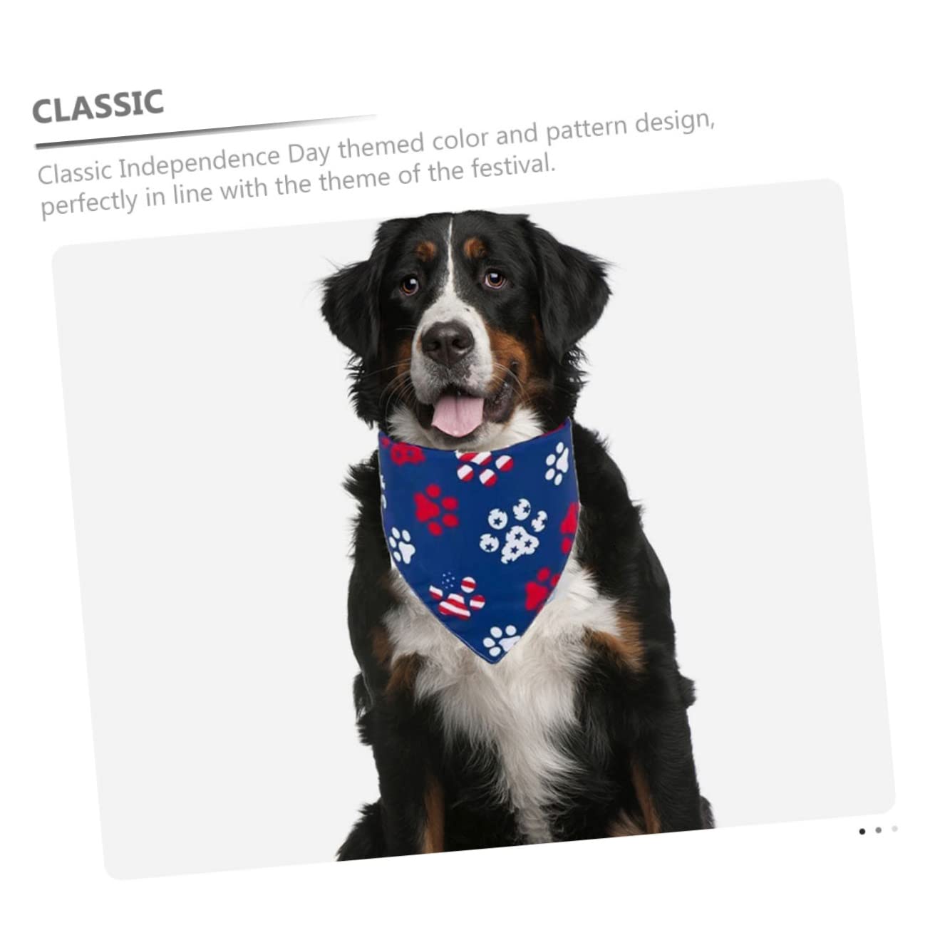 INOOMP 20pièces Bandanas pour Chiens Et Écharpes Décoratives Thématiques pour Fête De Indépendance Accessoires Lavables pour Animaux De Compagnie