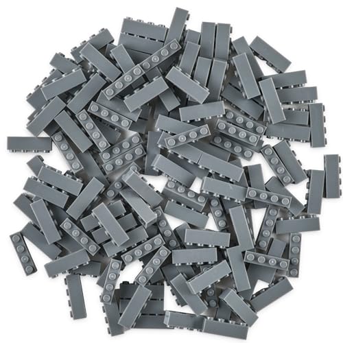 Image of Strictly Briks Classic Bricks Starter Kit, Gray, 144 Pieces, 1x4 Inches, Building Creative Play Set for Ages 3 and Up, 100% Compatible with All Major Brick Brands