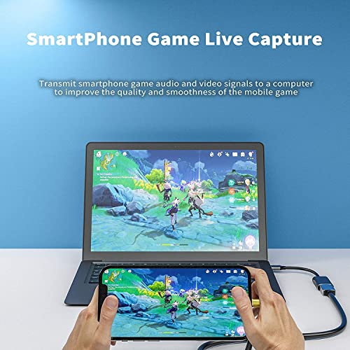 Image of SANCY USB to HDMI Capture Card - Full HD 1080P@60Hz, Plug & Play Video Recorder and Streaming Device - Black