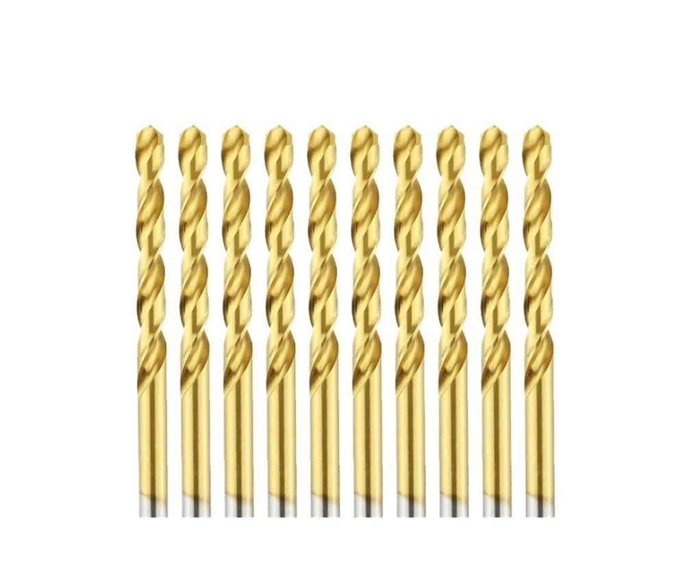 Punta Elicoidale in Acciaio Rapido al for Trapano in Set di Utensili in Inossidabile 6542, for in(10PCS,8.0mm)