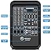 NBVOICE Professional Portable All-in-One Integrated 2-Way PA System Fixed Setup, Suitcase Design w/ 8-Channel Mixer, 2 Speaker Stands, Bluetooth, Mic for Performances, Presentations