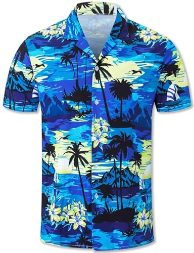 Image of SANGTREE Family Matching Hawaiian Outfits , Casual Beach Travel Clothes ,Vacation Clothing Set for Women & Men & Girls & Boys