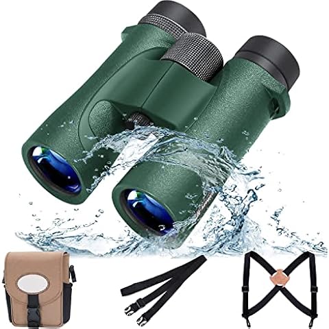 Aurosports 10x42 High Powered Binoculars for Adults-Professional Binoculars with Low Light Night Vision-Compact Waterproof Optical Telescope for Bird Watching,Hunting,Camping,Stargazing Cover