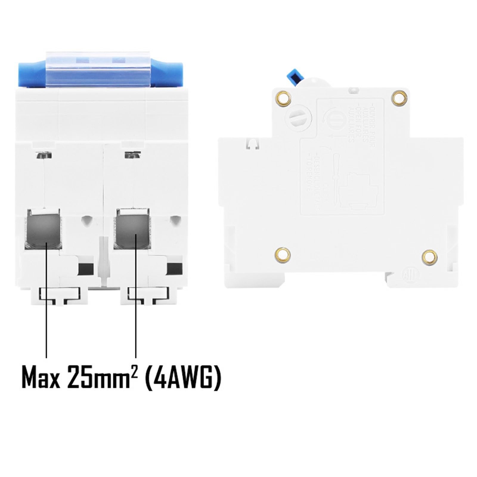 Automatyczny wyłącznik MCB do fotowoltaicznej energii słonecznej DC 1000V/500V 125A 1P 2P 4-biegunowy 80 Amp 100A prąd główny ochrona DZ47Z-125 1 szt. (1,100A)