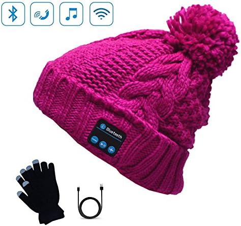 Playme Snow Hat Bluetooth Beanie Muisc Hat with Scree Touch Glove
