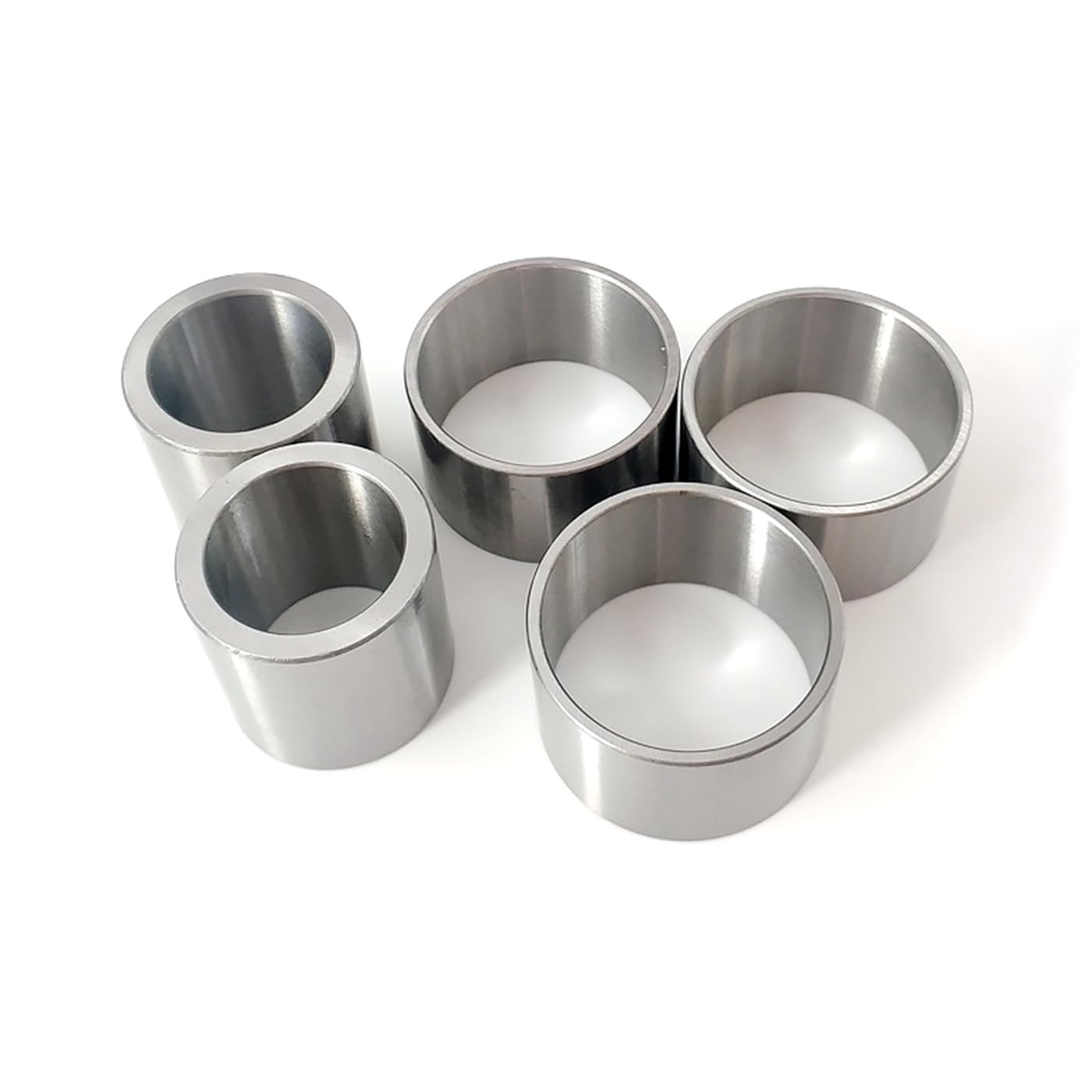 Tuleje łożyskowe 1 szt. ID 45 mm, średnica zewnętrzna 59,5, wysokość 100 ze stali węglowej Gcr15 do łożysk ślizgowych, tuleja ustalająca oprawy, prowadząca, 45x59,5x100mm(45x59.5x110mm)