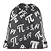 Lsjuee Símbolo Pi Hand DrawnDrawstring Mochila Deportes Fitness Mochila Impermeable Hombres y Mujeres Riñonera Travel Yoga Beach School
