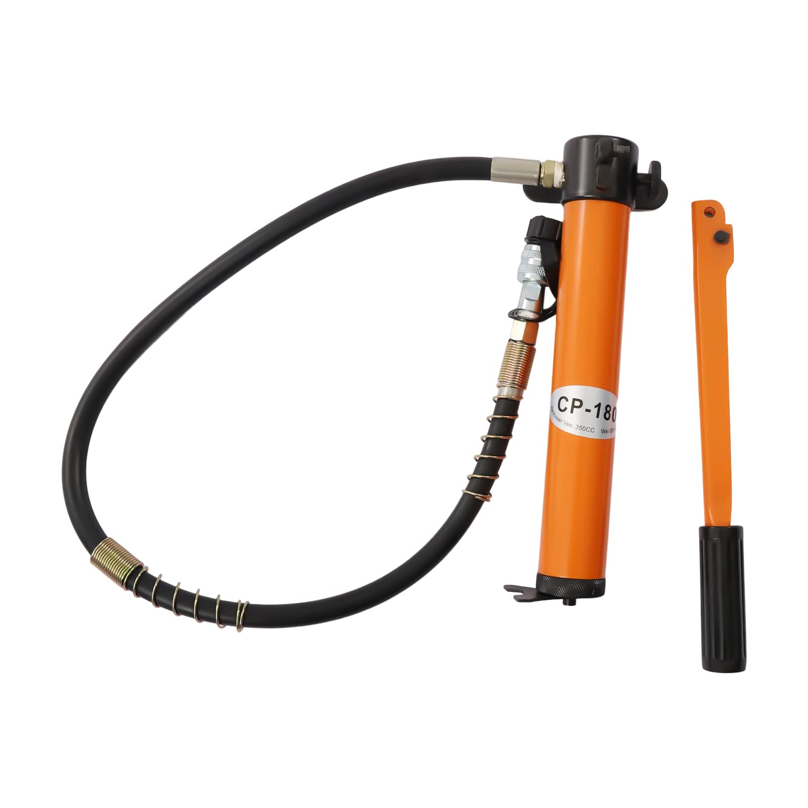 CP-180 Bomba hidráulica manual con manguera de 1 m, 350 cc 70 Mpa bombas de mano acoplador de manguera hidráulico dobladores de tubos hidráulicos reservas de aceite Bomba de presión hidráulica
