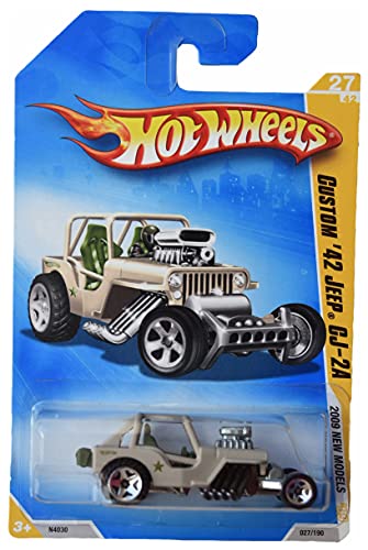Hot Wheels Custom '42 Jeeps CJ-2A sable miniature de collection 2009
