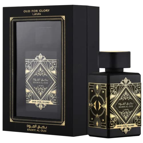 Lattafa Perfumes Bade'e Al Oud Glory, Fakhar Men & Yara Moi Premium Collection Edp - 100Ml (3.4Oz)|Agarwood, Patchouli, Musk|Sandalwood, & Tonka Bean,Patchouli. #TOP2