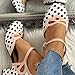 Polka Dot Mary Jane Shoes Ladies Dressy Round Toe Pumps Chunky Low Heels Sweet Ankle Strap Sexy Party Dress Shoes