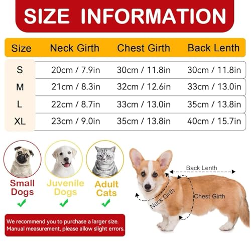 Kiiwah Hundepullover Katzenpullover Weihnachten, Hundepullover Kleine Hunde, Weihnachtspullover Hund, Hundepulli Pullover für Katze Hund Winter Warm (XL)