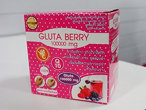 1boxes X Professional Whitening Glutathione Berry 100000mg, Q10, Collagen, Vitamin C Plus. (1 Box = 10 Sachets)