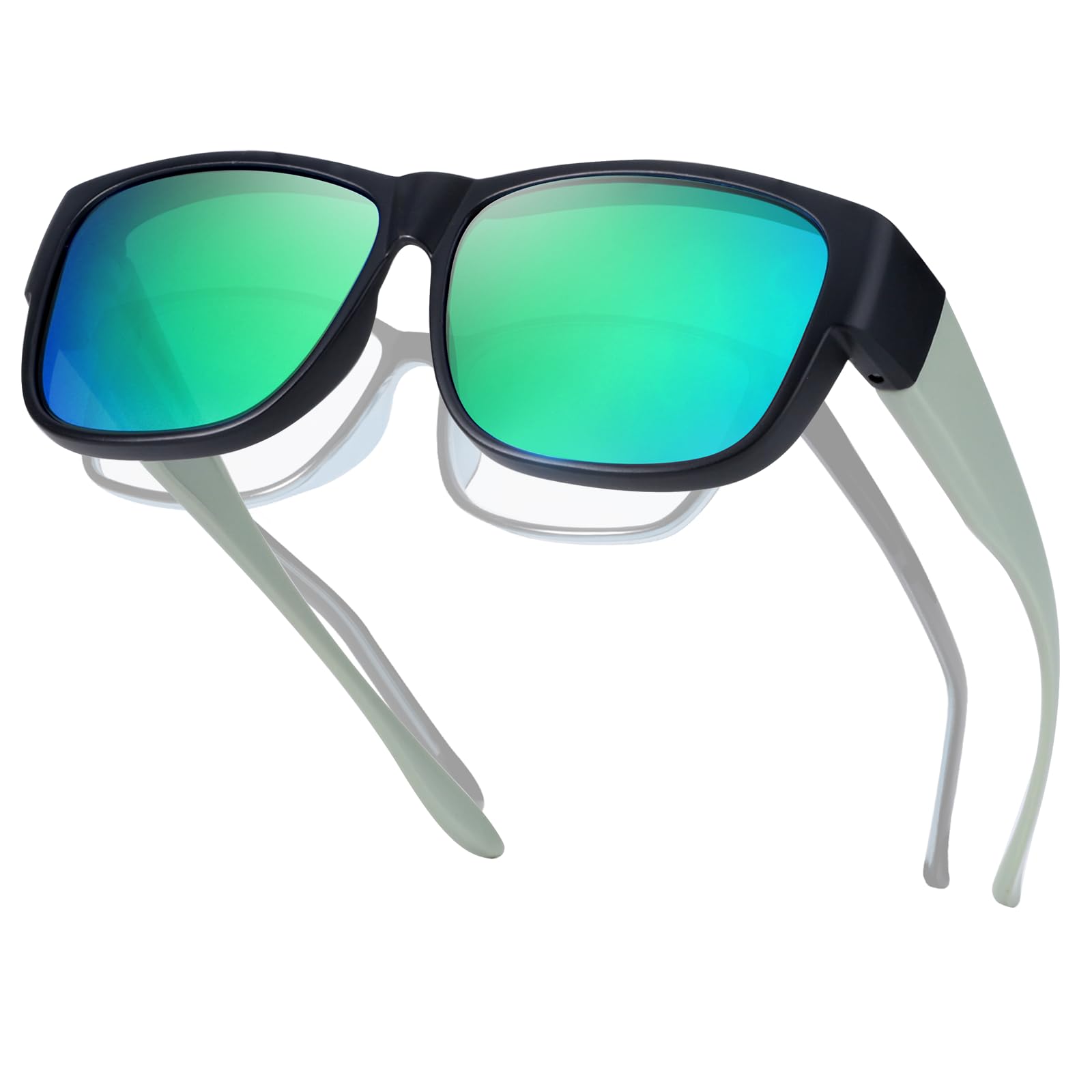 Myiaur Überzieh Sonnenbrille für Herren Polarisiert mit UV400 Schutz, für Brillenträger, Autofahren, Alltag & Strand