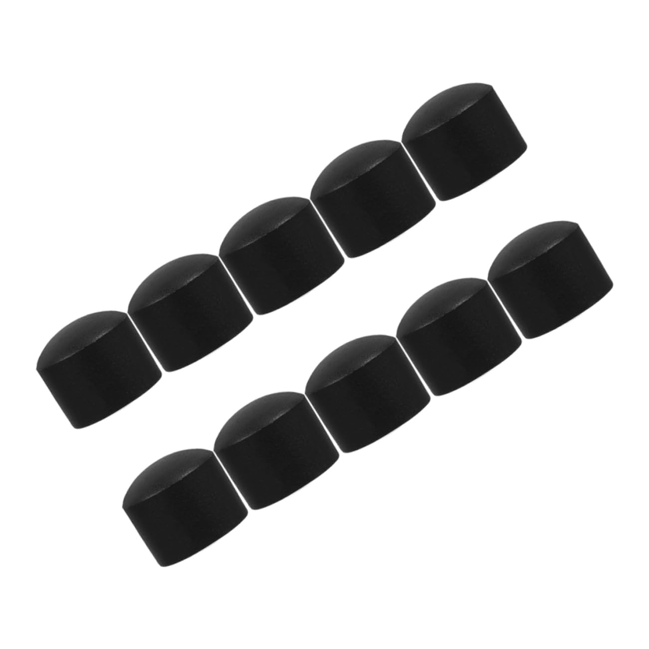 SUPVOX Tappi Neri per Punte da Calcio Balilla 15,8 Mm Plastica Set 10 Pezzi Protezione Aste