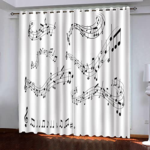 Rideaux occultants opaques à oeillets blancs isolant thermique 132x175 cm