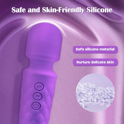 Image of Body Back Relaxation Massager Multi-Modes for Muscle Relaxation, Purple | LUMIO Body Back Relaxation Massager - Mini - Travel - 8 Speeds 20 Modes for Body Muscle Relaxation, Purple