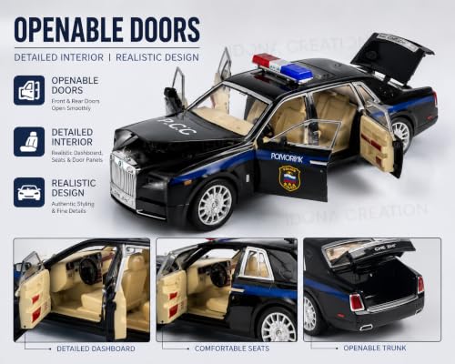 Image of Diecast Model Car 1:24 Scale Metal Toy Cars