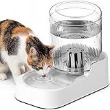 JUNSPOW Automatic Cat Water Dispenser, Dog Water Bowl Dispenser Adjustable Water Dispensing, Auto Pet Waterer for Cats and Dogs (Bowl not Included)