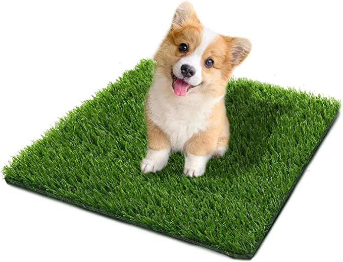 SSRIVER 50X60CM Césped Artificial para Perros Bandeja para Orinar Estera de Hierba Falsa para Entrenador Profesional para Cachorros Reemplazo de Almohadilla de Hierba para Perros para