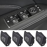 Vorally 4PCS Front Driver Window Switch Button Cap Compatible with Mercedes-Benz W204 C-Class W212 C180 C200 C220 C250 C300 C350 C63 AMG E200 E220 E250 E300 E350 E500 E63 W166 X166 A2049055402