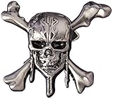 Disney Pirates of The Caribbean - Skull & Cross Bones Pewter Lapel Pin Novelty Accessory