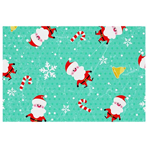 Set de table Père Noël antidérapant et résistant pour repas de fête - 2