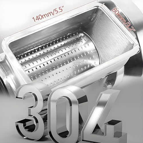 Rallador eléctrico de queso comercial acero inoxidable 550W miniatura 5
