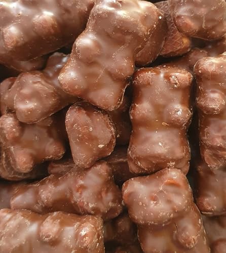 Oursons Guimauve Enrobés de Chocolat Halal, 500g, 50 Pièces Ourson guimauve en chocolat, savoureux et croquant pour candy bar, évènements, bar à bonbons, fêtes.