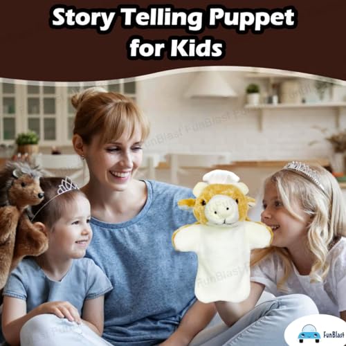 Image of FunBlast Plush Hand Puppets for Kids - Animals Hand Puppet Toys, Soft Hand Puppets for Kids, Story Telling Puppet for Kids, Hand Puppet Toy, Fun Play Learning Toys (Sheep)