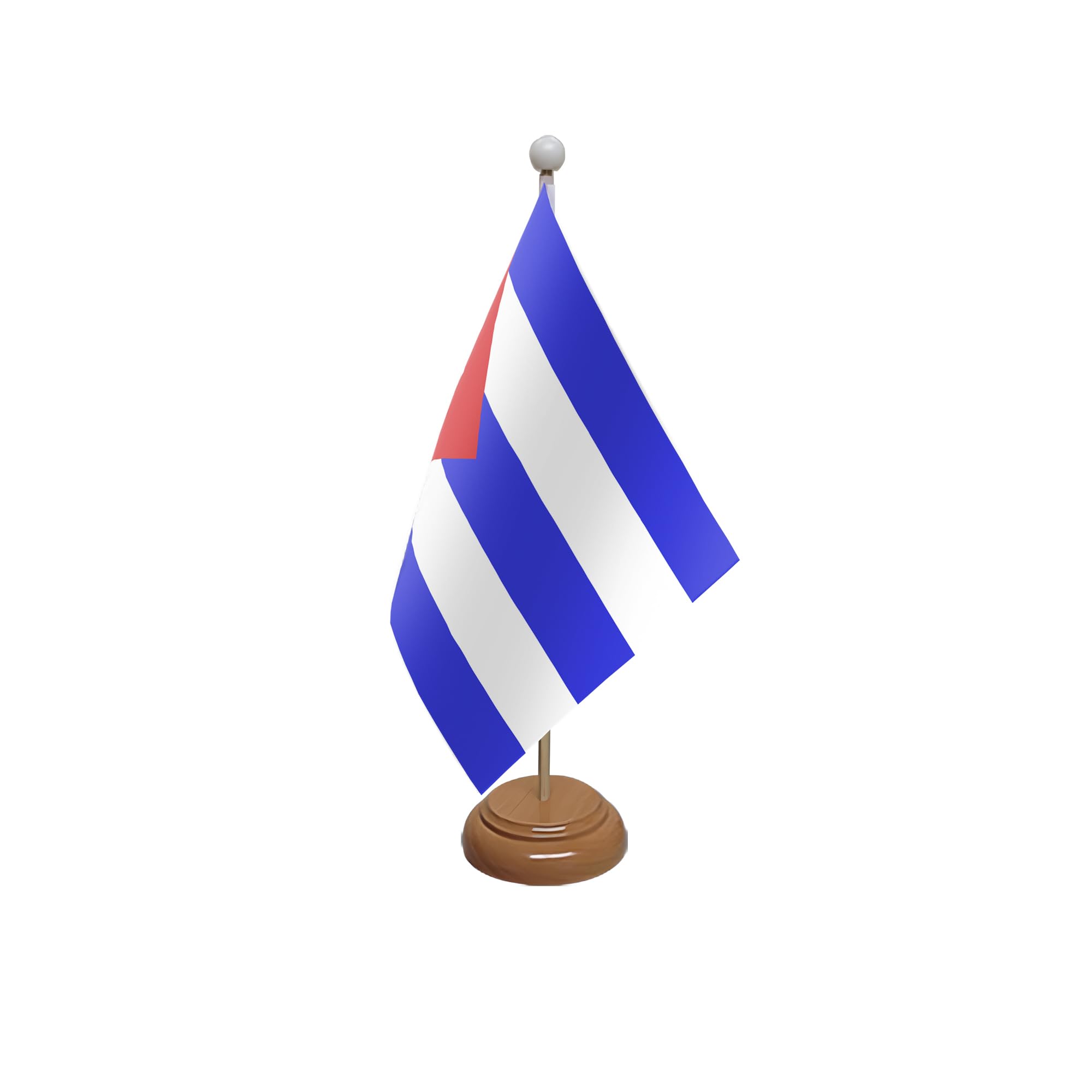 Flagtex Cuba Wooden Table Flag With Wooden Base