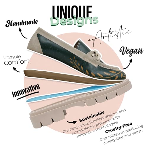 Image of DOGO Penny Loafers for Women - Handmade and Vegan Leather Platform Loafers for Women