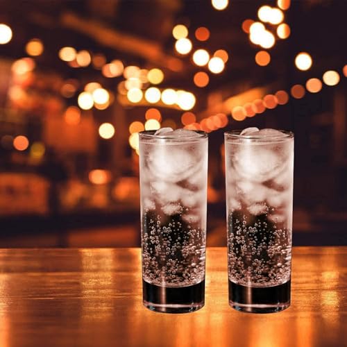 Image of bellemax Classy Shot Glass for Espressos, Spirits & Liquors,Whiskey, Vodka Shot, Tequila Shot, Wine Tasting, Cocktail Pour, Bar Accessory & Home Decor Parties Glasses Set of 6 (BR-08)