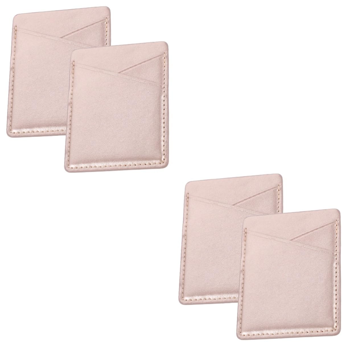 Housoutil 4 Pcs Mobile Phone Sticker Card Case Cell Phones Pocket Phone Card Pouch Wallet for Phone Case Card Bags Pu Card Holder for Phone Case Cellphones Card Holder Pocket Card Holder