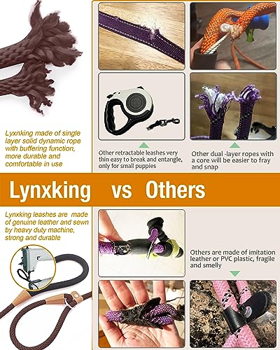 lynxking 6 FT Dog Leash Slip Lead 2 Pack Strong Heavy Duty Braided Dog Training Leash No Pull Training Lead Leashes for Medium Large and Small Dogs lynxking 6 FT Dog Leash Slip Lead 2 Pack Strong Heavy Duty Braided Dog Training Leash No Pull Training Lead Leashes for Medium Large and Small Dogs