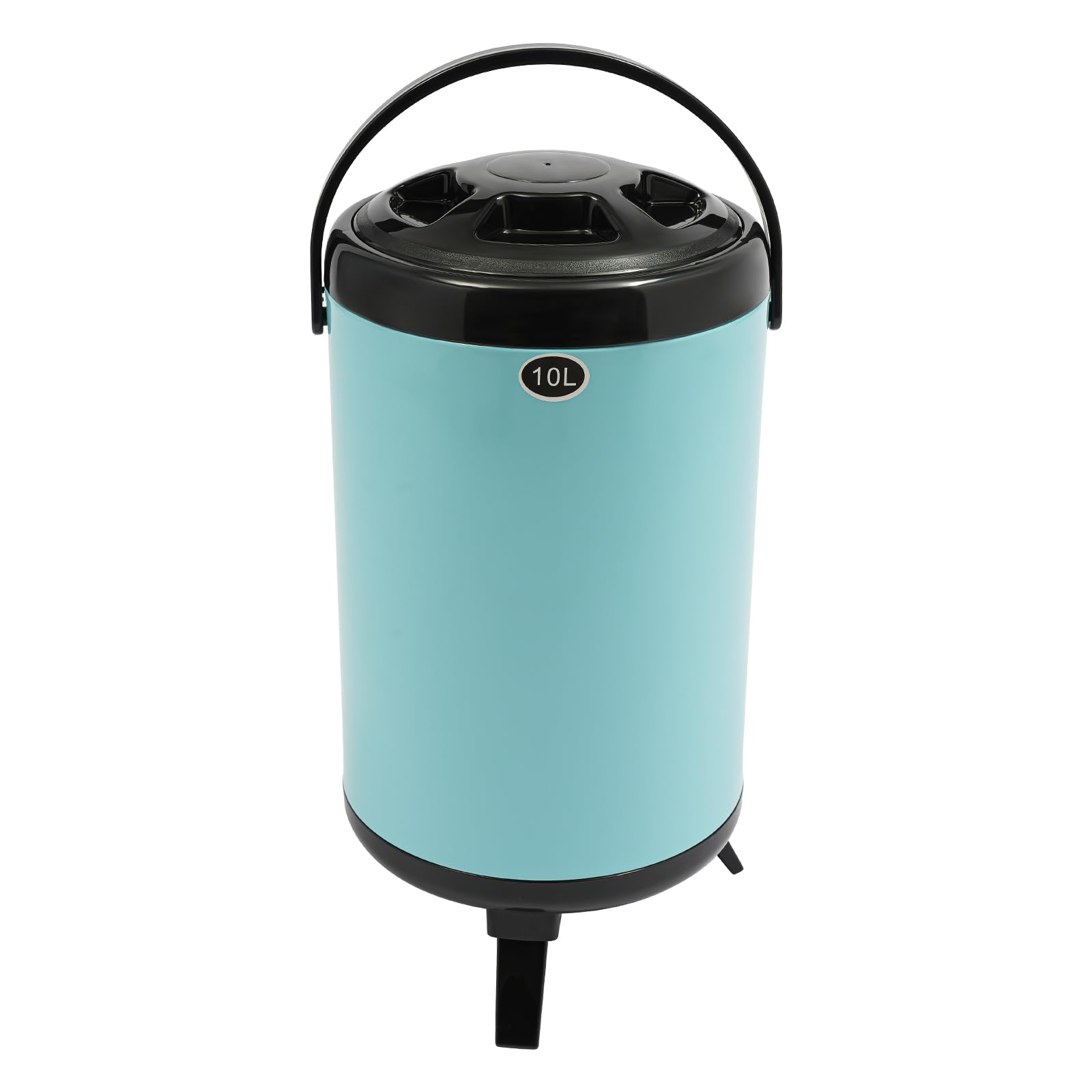Dispenser per bevande in acciaio inox, 10 l, dispenser per bevande calde e fredde, in acciaio inox, con rubinetto, contenitore isolato, in acciaio inox, per caffè, acqua, succhi di frutta, latte