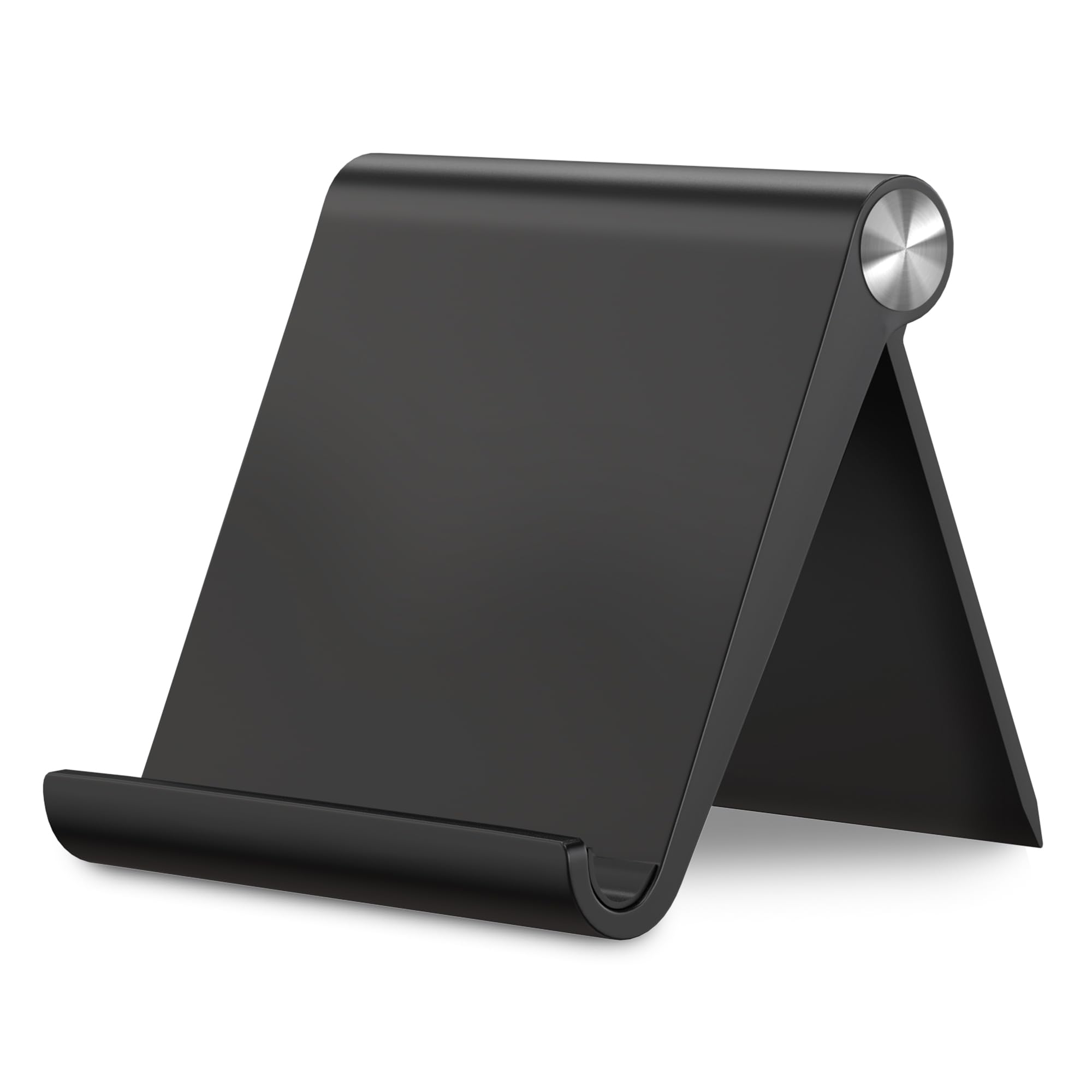 Sounce Multi-Angle Foldable Tablet & Phone Stand | Portable Tabletop Holder for iPhone, Android, Samsung, OnePlus, Xiaomi | Adjustable Desktop Stand for Bed, Office & Home (Black)-image-11