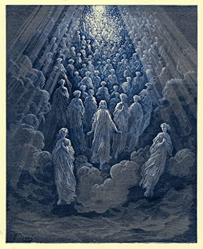 Toile Les anges de la planète Gustave Doré pour habiller un grand mur vide 60x90